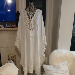 White Lace Victorian Handmade Nightgown